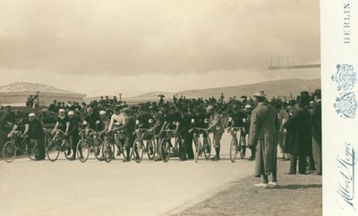 Olympic Games, 1896; Cyclists Beginning the Twelve-Hour Race by Meyer Albert